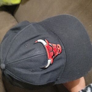 Mitchell & Ness Black & Red Hat